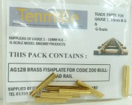 Rail Joiners Brass - 10 off