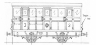 Tenmille G012 Talyllyn all Third Class Coach Kit